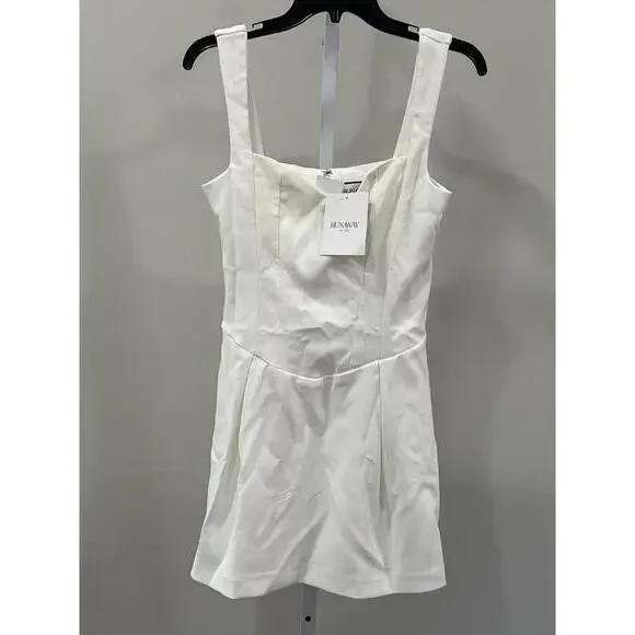 Runaway The Label Bethani Mini Dress in White Runaway The Label Bethani Mini Dress in White